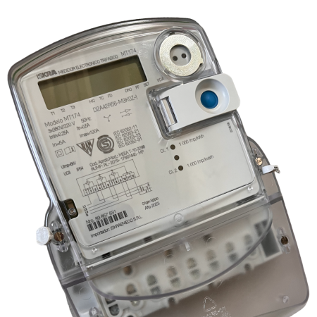 Medidor electrónico trifásico